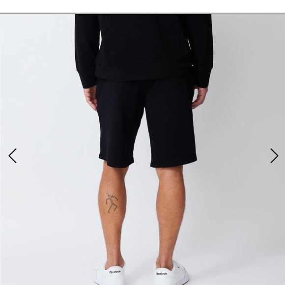 Mens Monrow Black Drawstring short size M - Picture 2 of 6